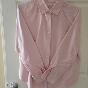 Womens Pink Dress Shirt Oxford